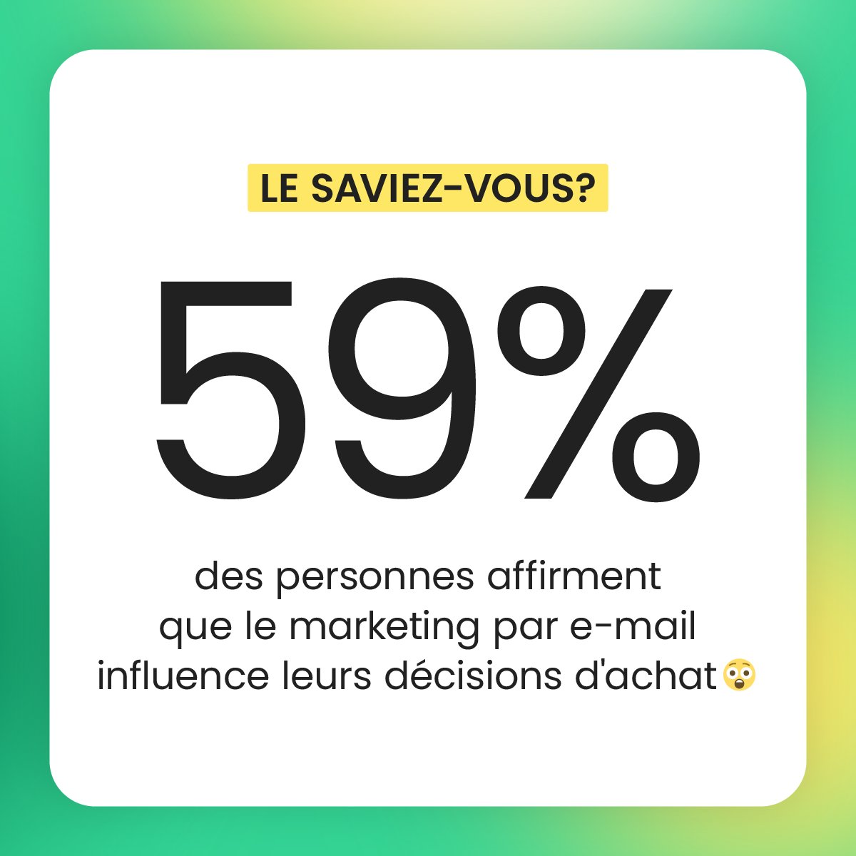 SiteGround_FR's tweet photo. Saviez-vous que près de 6 personnes sur 10 déclarent que l'#EmailMarketing influence leurs décisions d'achat ? 😯

💥 Grâce à notre plateforme de marketing par e-mail et à des modèles gratuits et conçus par des professionnels, vous pouvez créer facilement des emails percutants, ce qui vous permet de gagner du temps et de booster vos ventes.

➡️ https://t.co/VQdYl6jkqW