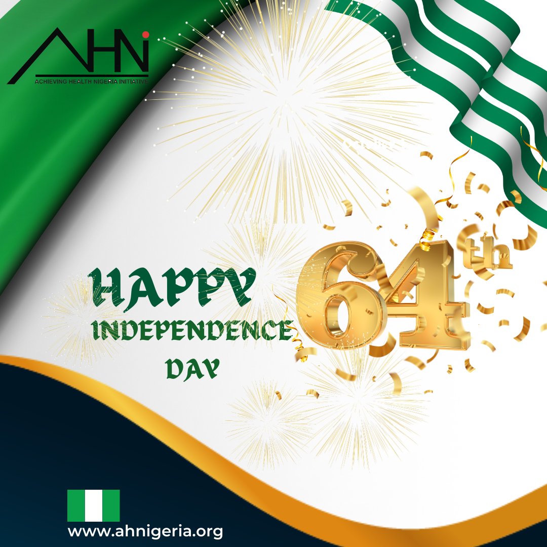 Happy 64th Independence Day, Nigeria! 🎉Today, we celebrate our nation’s strength, resilience, and unity. Let’s honor our past, embrace our present, and look forward to a prosperous future together. #NigeriaAt64 #ProudlyNigerian #UnityInDiversity #IndependenceDay2024