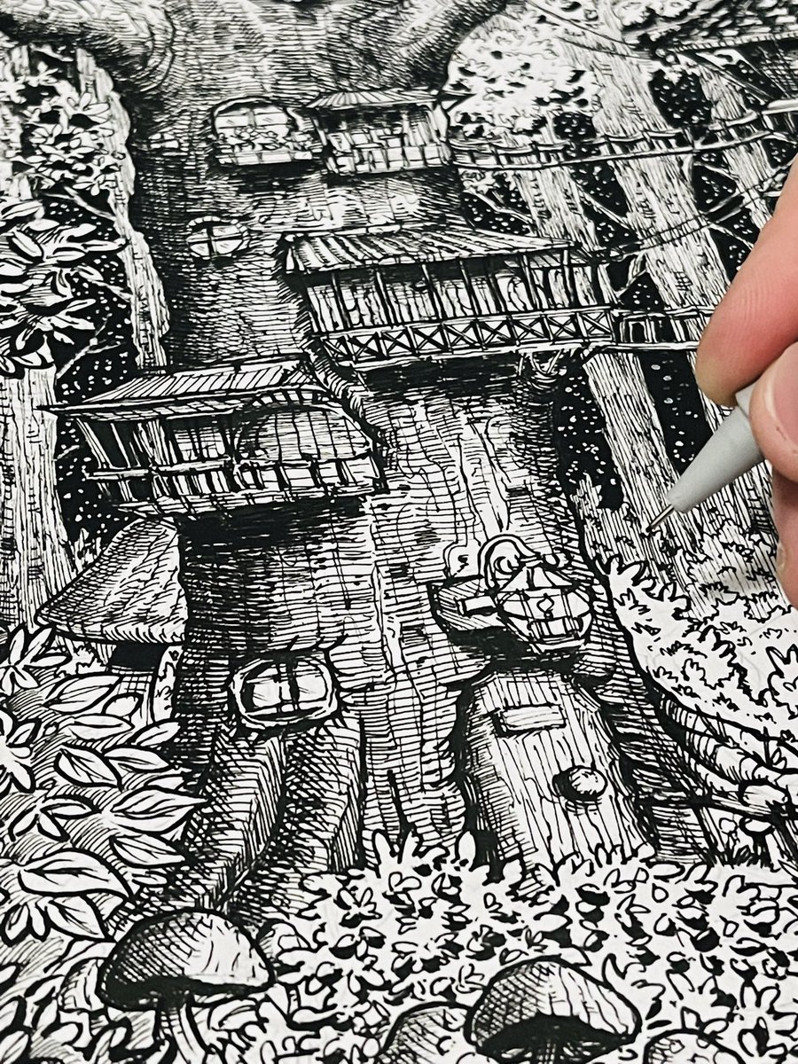 drawnbybon's tweet photo. Old forest art.βοΈβοΈ
Happy #TreehouseTuesdayπΏππ https://t.co/FAX1Q4ppok