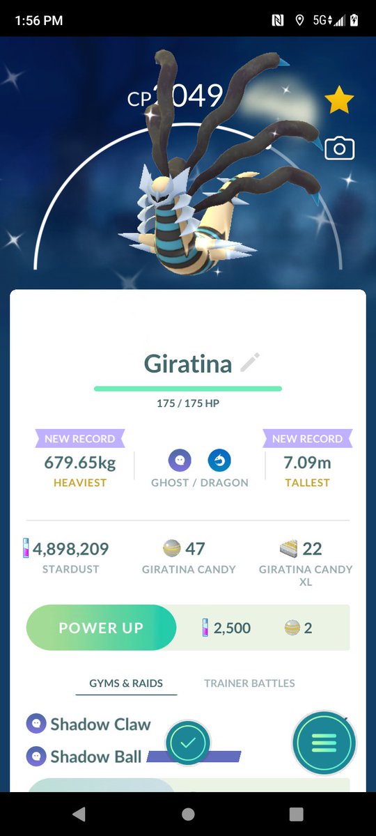 YES . . . ! I got this beauty my first raid. ✅✨✨✨ #PokemonGo #Shiny #Pokemon #GottaCatchEmAll #Giratina