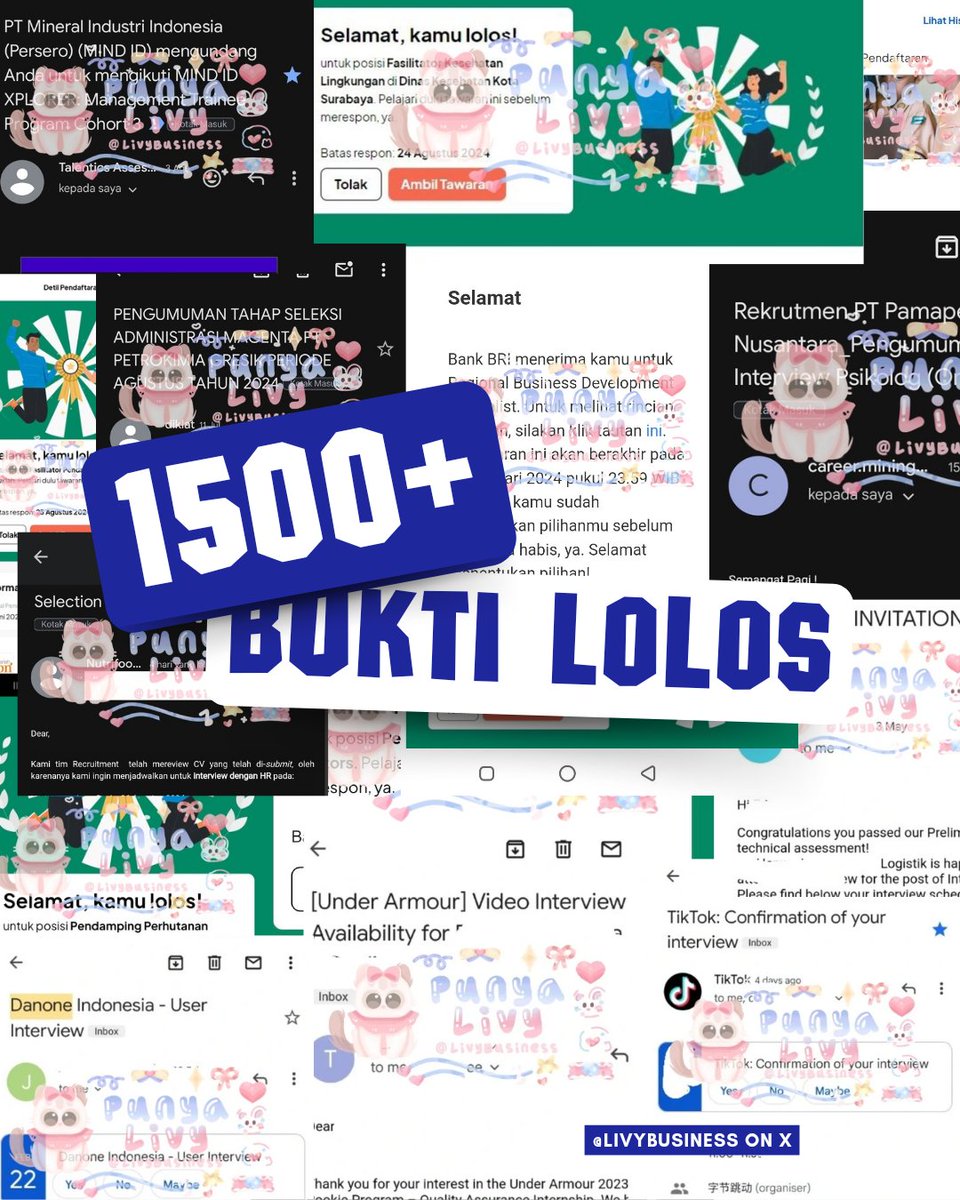 HRDvision_'s tweet photo. LivyBusiness — Jasa pembuatan CV profesional langsung dengan HRD, sejak 2021 💌

🔎 Mau CV yang lebih profesional dan eye-catching, tapi bingung gimana caranya?

Yuk, segera konsultasikan dengan @LivyBusiness 😉 Hubungi di WA +62 895-2015-5705 atau klik https://t.co/hQShPd4u6Q https://t.co/IW5sTgwvk8