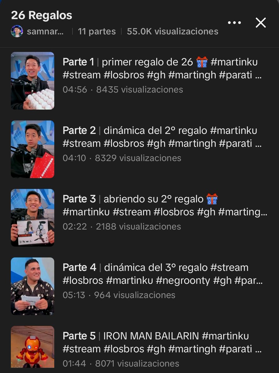younghe4rtsjt's tweet photo. recuerden q en Tiktok @samnaravitt están todos los videos de los 26 regalos a Martin #TeamMartinKu https://t.co/5AGP7oJHep