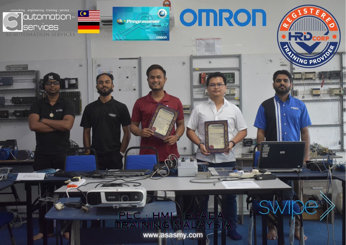 AutomationMy's tweet image. Just wrapped up a 3-day #PLC and #HMI training on Omron C Series PLC using #CXProgrammer V9.7! Participants learned #HardwareConfiguration, #OnlineDebugging, #Troubleshooting, and #PLCProgramming to enhance #IndustrialAutomation and #ControlSystems. :- t.ly/zkh-G