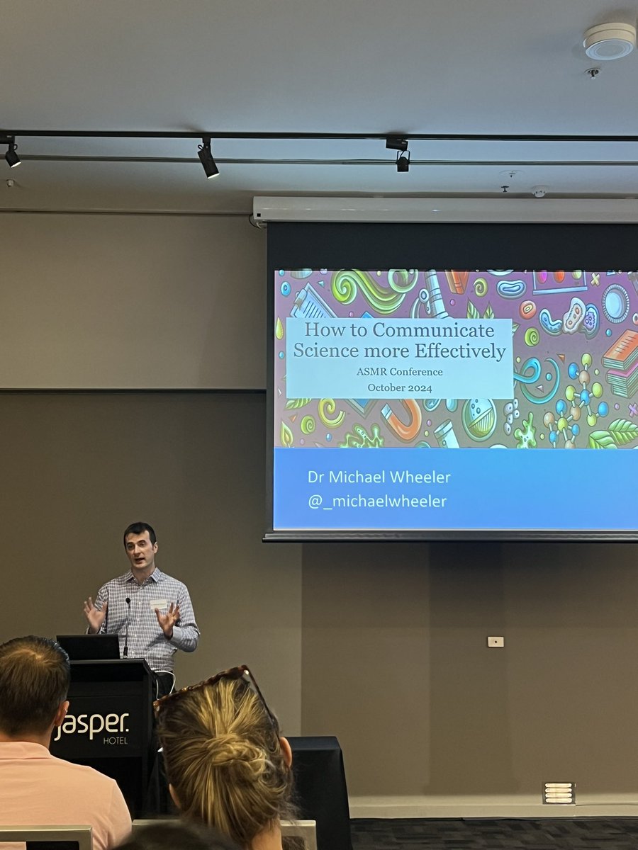 Very excited to hear from <a href="/_michaelwheeler/">Michael Wheeler</a> today at <a href="/TheASMR1/">The Australian Society for Medical Research (ASMR)</a> Victorian symposium! 🥳