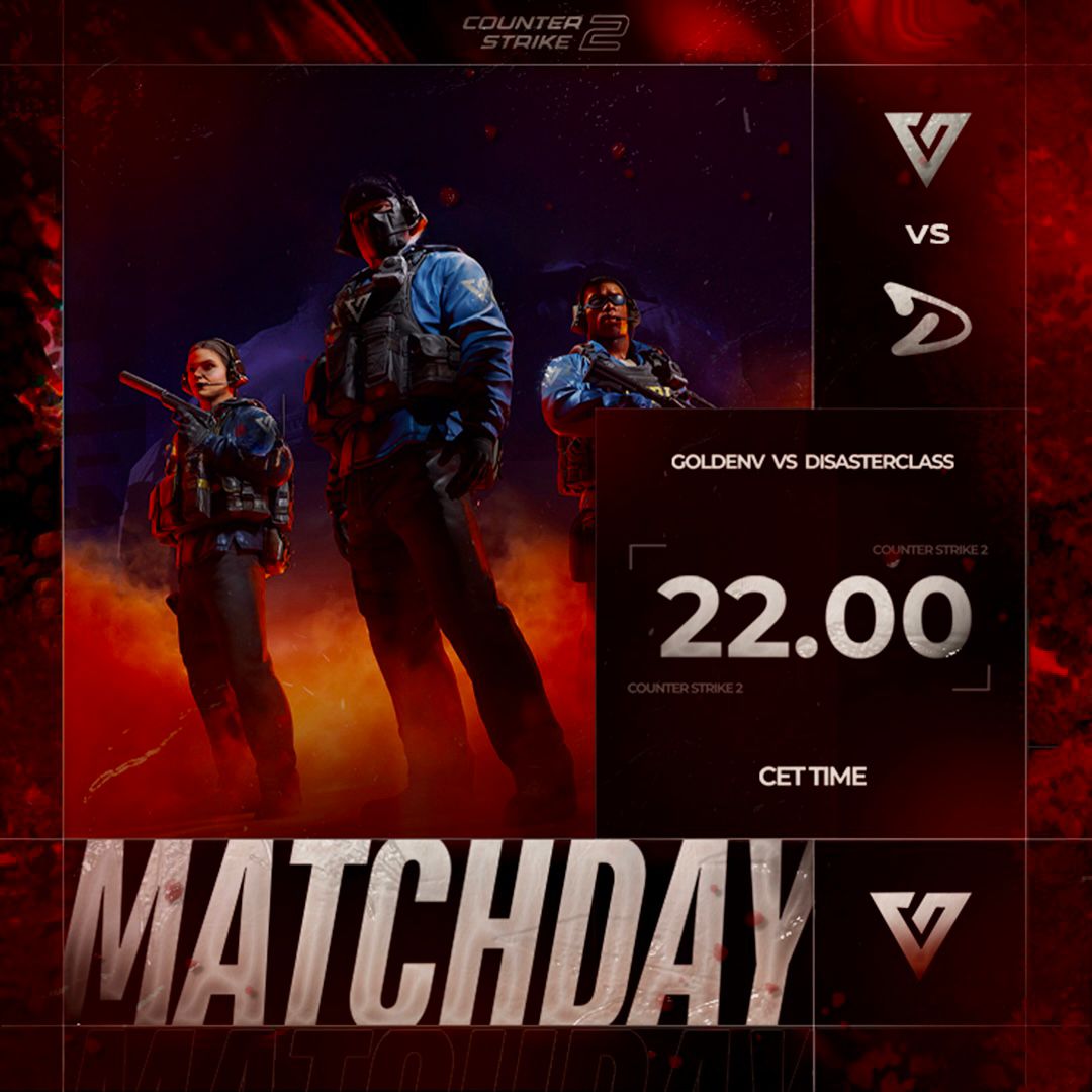 GoldenVgg's tweet photo. 𝙈𝘼𝙏𝘾𝙃𝘿𝘼𝙔!
ESEA EU Open League Season 51'de 4. Rakibimiz Disasterclass ile 22.00'da karşılaşıyoruz!
#WinForGoldenDays 💫 #GLHF https://t.co/AyNGcSBgMf