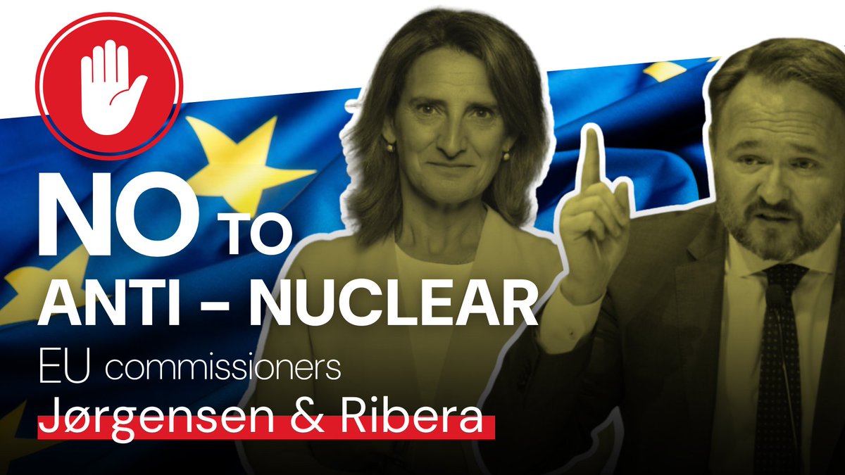 The European Union’s clean energy future is under threat, as the potential appointment of two anti-nuclear commissioners risks derailing progress toward clean energy goals.

Act now- act.weplanet.org/eu-commissione…

With Teresa Ribera and Dan Jørgensen in line for key commission roles,