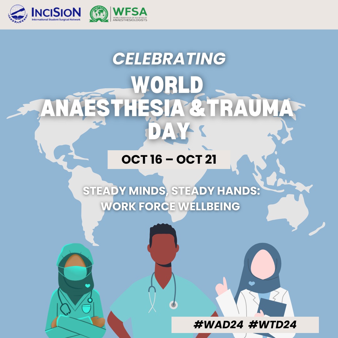 InciSioN (@incisionglobal) on Twitter photo Let's celebrate the World Anaesthesia & Trauma Day 2024! 🌍💉 From Oct 16-21, follow us for stories, events, and <a href="/GlobalSurgeryJC/">Global Surgery Journal Club</a>. Let’s celebrate the heroes behind the scenes!
#WAD24 #WTD24 #WellAnaesthesia #Wellness4Trauma #TheFutureOfTheOR #InciSioN4GlobalSurgery Let's celebrate the World Anaesthesia & Trauma Day 2024! 🌍💉 From Oct 16-21, follow us for stories, events, and <a href="/GlobalSurgeryJC/">Global Surgery Journal Club</a>. Let’s celebrate the heroes behind the scenes!
#WAD24 #WTD24 #WellAnaesthesia #Wellness4Trauma #TheFutureOfTheOR #InciSioN4GlobalSurgery