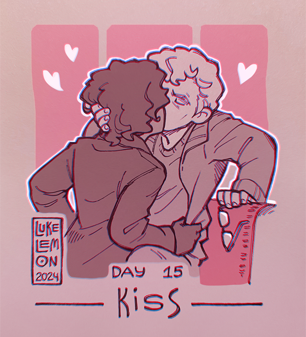 Day 15 - KISS💋

Woooo, boy, it's THAT day, huh?
I present to you live feed from Armand's head. Or a sneaky scene from Dubai days, that Daniel doesn't seem to remember FOR SOME REASON (I'm wiggling my brows like crazy) 

#IWTVTOBER 
#IWTV 
#DEVILSMINION