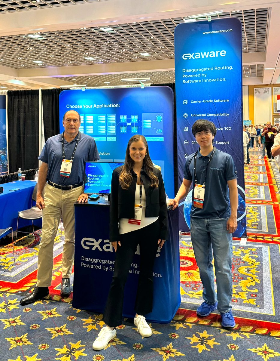 ExawareRouting's tweet image. Exaware team at hashtag#WISPAPALOOZA Conference in Las Vegas! 🎉 
📍 Come meet us at our booth #830! 
We are here Tuesday the 15th - Thursday the 17th.