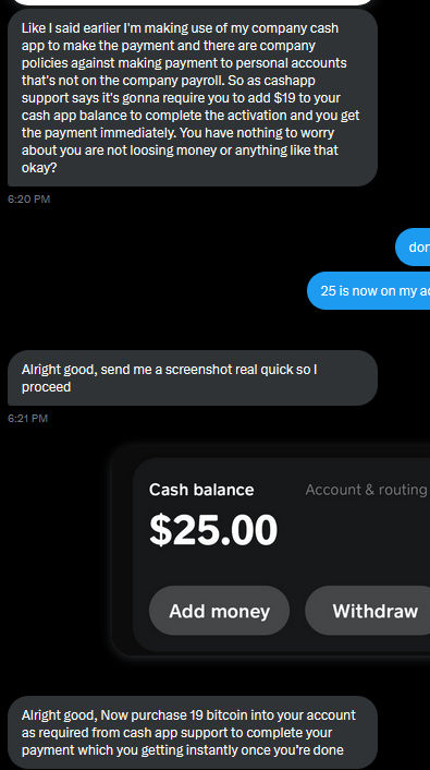 FreyaTheSlut's tweet photo. Hey there everyone, serious post for my content creators to remind y'all to be careful of scammers, got my first one today :/ remember, if they try to make you go through all these hoops instead of just going for what you want, its probably a scam https://t.co/lFHCAqRbjo