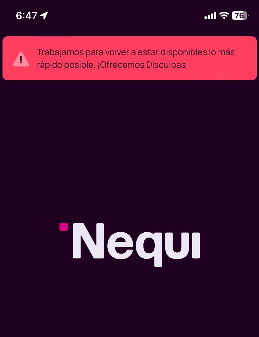 unaeleeygriega's tweet photo. Está caído Nequi...
No importa cuando leas este tweet 🫠🫠🫠 https://t.co/8xUm0MtqQT