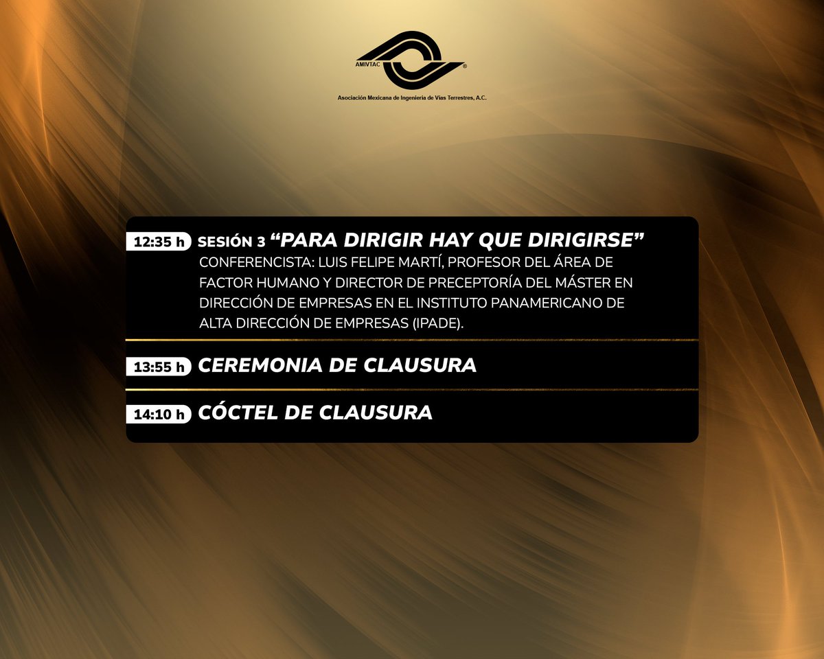 No te quedes fuera, ¡regístrate hoy! 🎉 ¡50 años de AMIVTAC! 🎉
Únete al Programa Técnico del 18 de octubre. ¡Te esperamos para compartir experiencias y conocimientos! Regístrate aquí >>tr.ee/AMIVTAC50anios
_
#IngenieríaVial #VíasTerrestres #AMIVTAC