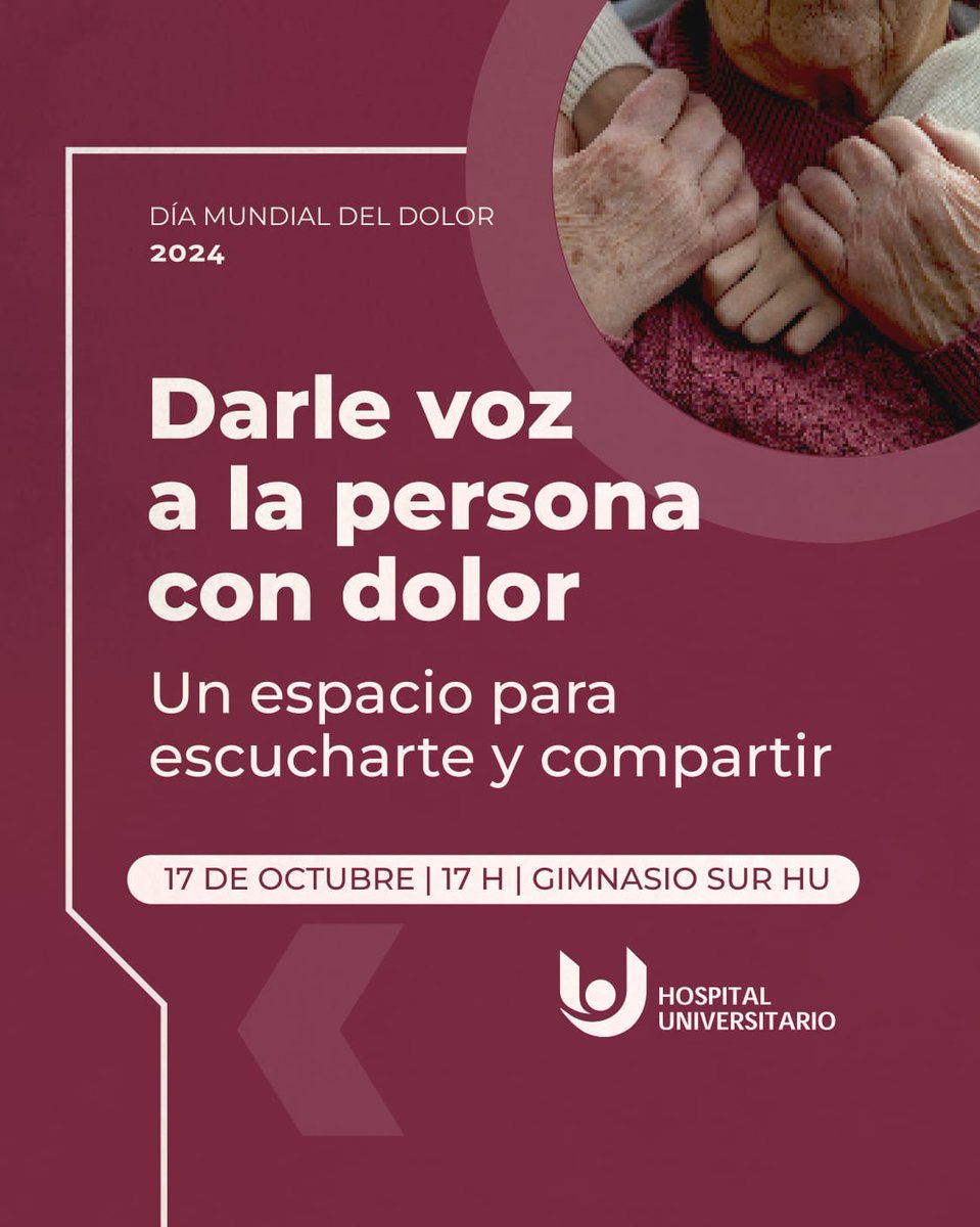 CUMID realizará una charla sobre manejo del dolor, abierta al público. Se hablará de diagnósticos, tratamientos y orientación para pacientes, familiares y cuidadores. Finalizará con una clase grupal de Tai Chi, disciplina que puede mejorar la calidad de vida de personas con dolor