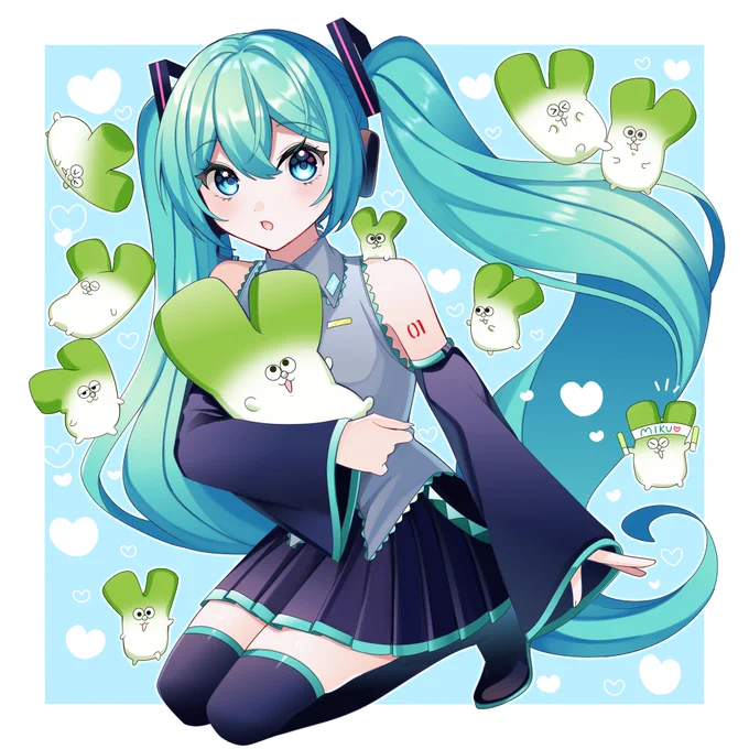ネギまみれ #初音ミク 