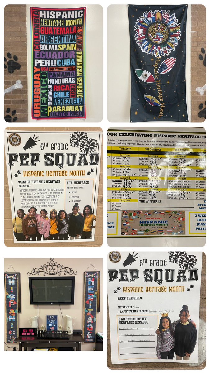 <a href="/ForestBrookMS/">Forest Brook MS HISD</a> celebrating Hispanic Heritage Month!!! YAY!!! GREAT things happening at THE BROOK!!! #WeAreFamily #OurKidsCan <a href="/Garibaldi3HISD/">Ingé V. Garibaldi</a> @TeamHISD @HISDMultiPrgms