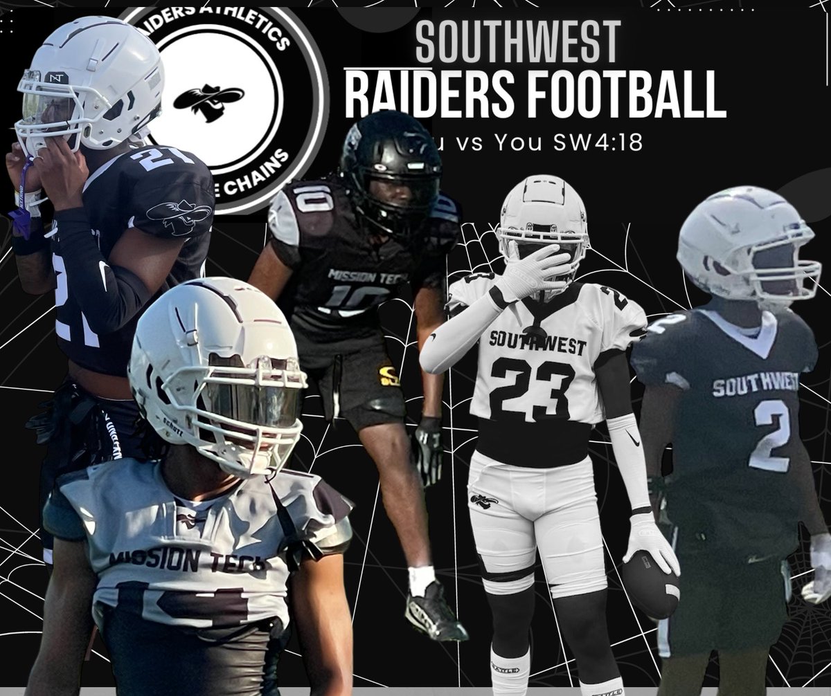 Southwest Raiders Football (@swraidersfb) on Twitter photo Game week! Dean’s list edition! Our Raiders are preparing for their game in Florida ✈️ this weekend against <a href="/au_msfootball/">Atlanteans Football 🔱</a>! We honor our players who made the Dean’s list with a 4.0 GPA this fall quarter! <a href="/edgerusherjuelz/">Ju’Elz “JG” Givens Evans</a> <a href="/02Finessa/">Melton Green 3rd</a> <a href="/Chris4TheWin_/">Christian Clay</a> <a href="/tay_angelic/">Taivaun Mullings</a> <a href="/xhanne7_/">Willie Felder</a> Game week! Dean’s list edition! Our Raiders are preparing for their game in Florida ✈️ this weekend against <a href="/au_msfootball/">Atlanteans Football 🔱</a>! We honor our players who made the Dean’s list with a 4.0 GPA this fall quarter! <a href="/edgerusherjuelz/">Ju’Elz “JG” Givens Evans</a> <a href="/02Finessa/">Melton Green 3rd</a> <a href="/Chris4TheWin_/">Christian Clay</a> <a href="/tay_angelic/">Taivaun Mullings</a> <a href="/xhanne7_/">Willie Felder</a>