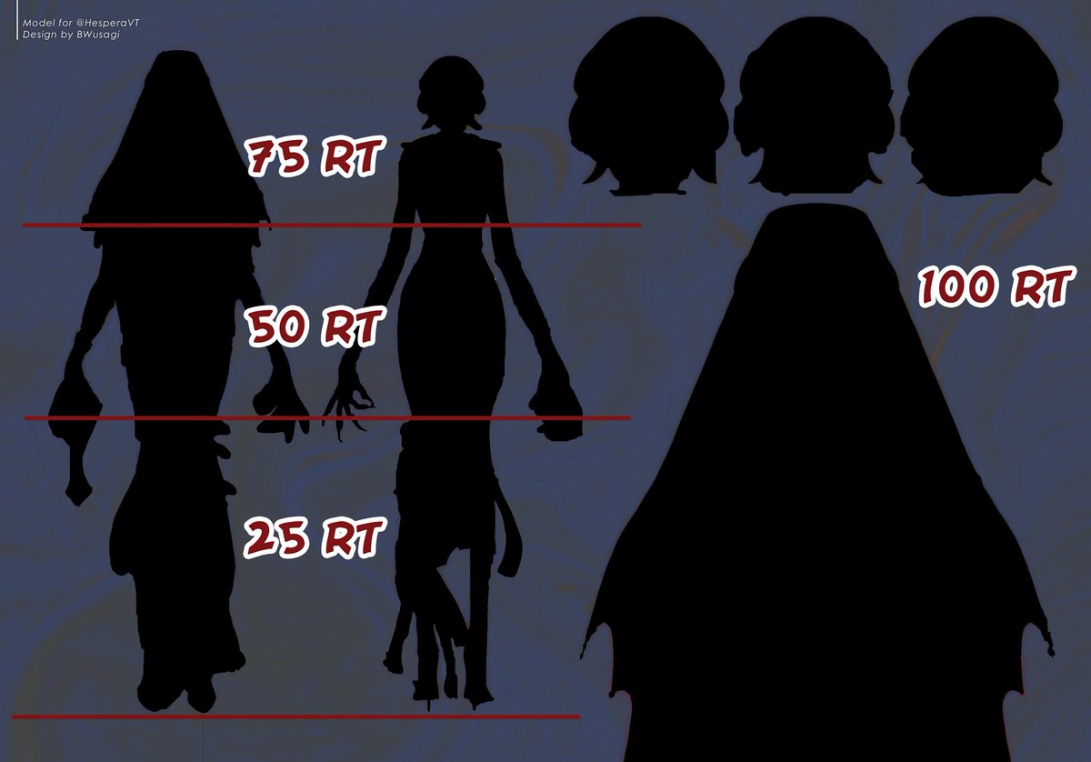 🦇Happy Halloween Season!!!🦇
Thought We'd have some fun with a big announcement!  A big new horror model by <a href="/bwusagi/">RIKA</a>  . I'll be revealing it officially on 10/31, but if you want to see it early, here's some incentive. I promise I won't maim you too hard!☠️
#Vtuber