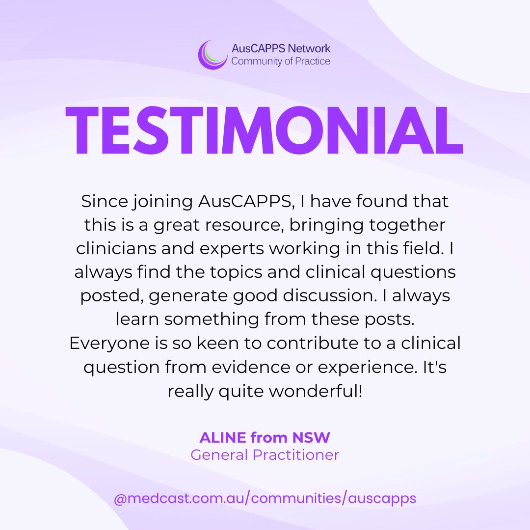 AusCAPPS features a GP member as she discusses some of the challenges in providing women's sexual and #reproductivehealth services in general practice.  Read her testimonial and learn more on AusCAPPS Network 
🔗medcast.com.au/communities/au…