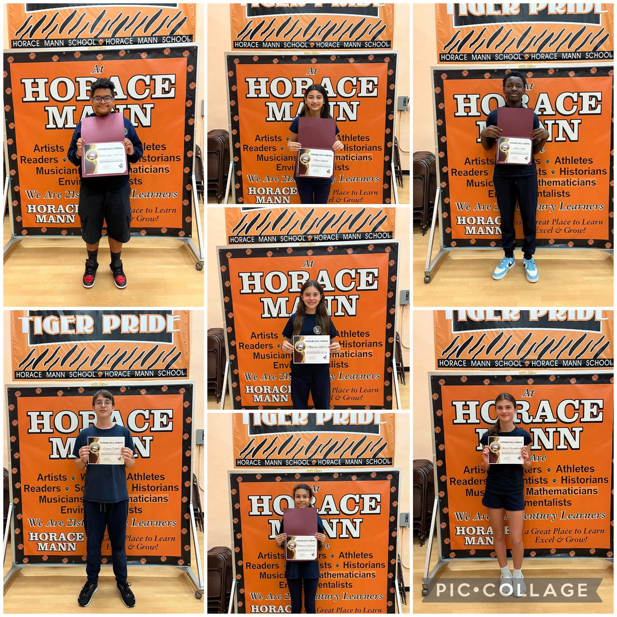 HMSTigers6's tweet photo. Congratulations to our eighth graders who were selected to THE Bayonne High School SCHOLARS Program, Class of 2029! #THEBayonneHighSchool #ThriveattheHive #BeePositive #FutureBees 🐝🏅@BayonneBOE https://t.co/EJvx9VgvFg