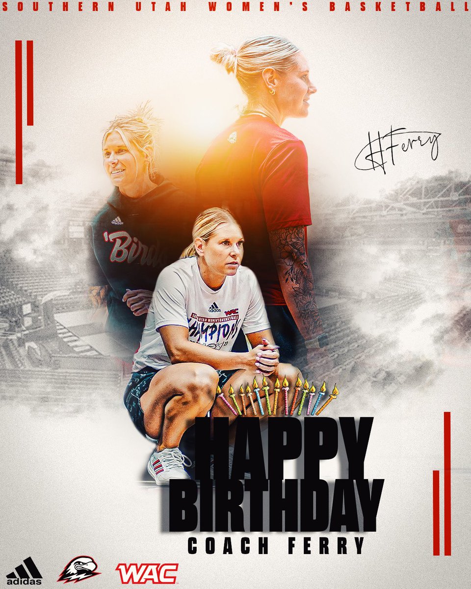 SUU Women’s Basketball (@suuwbasketball) on Twitter photo Happy birthday to our Assistant Coach and Thunderbirds legend <a href="/hmandelkoferry/">Hailey Mandelko-Ferry</a> ‼️⚡️🏀
#ALLINALLOUT ⚡️ #TBirdNation ⚡️ #RaiseTheHammer Happy birthday to our Assistant Coach and Thunderbirds legend <a href="/hmandelkoferry/">Hailey Mandelko-Ferry</a> ‼️⚡️🏀
#ALLINALLOUT ⚡️ #TBirdNation ⚡️ #RaiseTheHammer