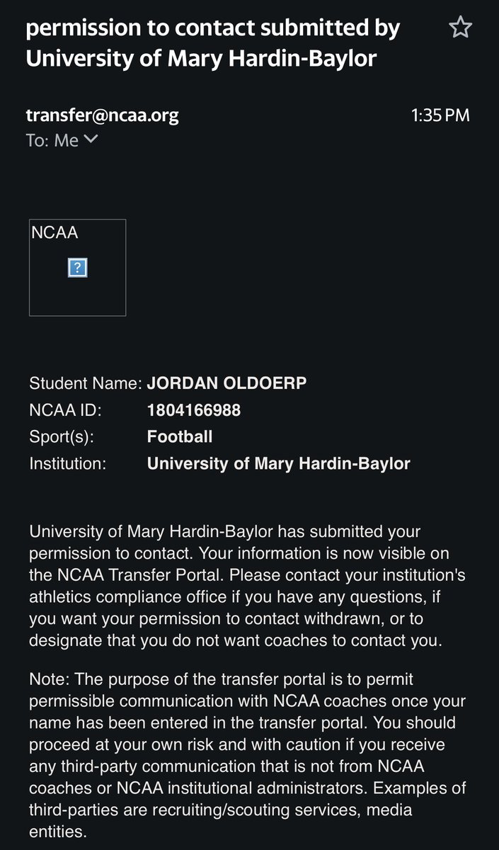 QB | 5’11 | 190lbs  

2 years of eligibility remaining.

I will be graduating with my Bachelor’s Degree in Sports Management in December 2024. 

I’m looking for the right opportunity to continue playing while pursuing my Master’s /MBA. 

DMs are open.