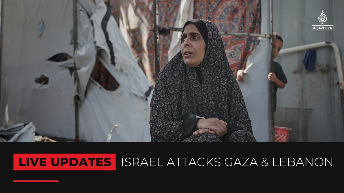 AJEnglish's tweet photo. The director of Gaza's al-Awda Hospital in Jabalia says Israel's assault is reaching "horrifying levels of atrocity," while over 25% of Lebanon is under Israeli evacuation orders, according to the UN.

🔴 Follow our LIVE coverage: https://t.co/aTMDr9iFsH https://t.co/WdMXaJCSrv