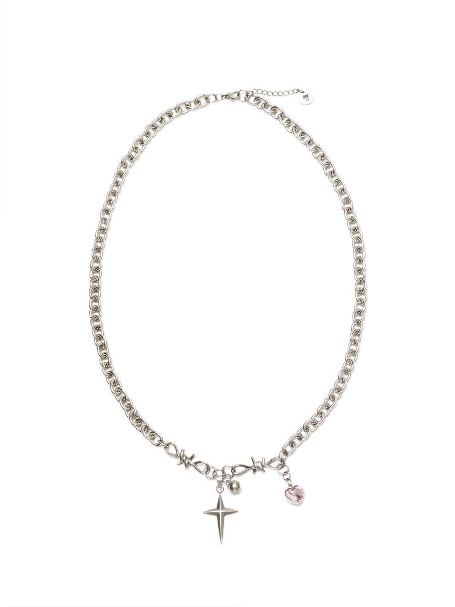 mskn2ndofficial's tweet photo. CROSS PINK CUBIC HEART SURGICAL NECKLACE SILVER

#르세라핌 #허윤진 착용
#LE_SSERAFIM #HUHYUNJIN #ホユンジン

#문수권세컨 #목걸이
#necklace #jewelry 
#CROSSPINKCUBICHEARTSURGICALNECKLACE

문수권세컨 공식 온라인 스토어 구매 링크:
https://t.co/Lme2sApoWr

#mskn2nd by #munsookwon https://t.co/F7Un6ALxWA