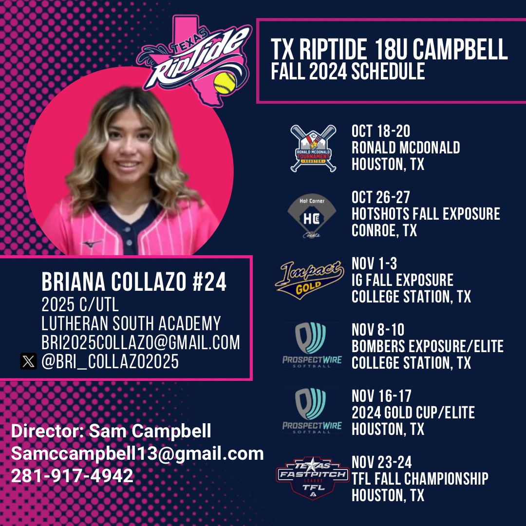 Excited for the fall season to start! <a href="/TxRiptide07/">TEXAS RIPTIDE</a> <a href="/SamCamp50/">Sam Campbell</a> <a href="/CoachRich4523/">Richard Torres</a>