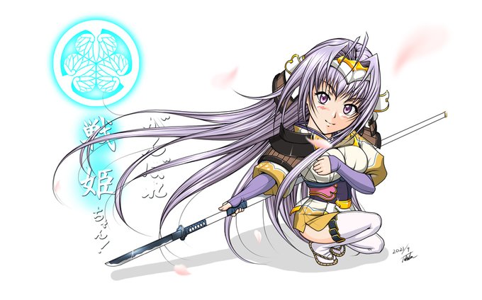 #みんなのデフォ絵と等身絵の比較が見たい
大昔に描いたアリスソフトの戦国ランスの戦姫さんと数年前にそれを元に描いた戦姫ちゃん。😚 