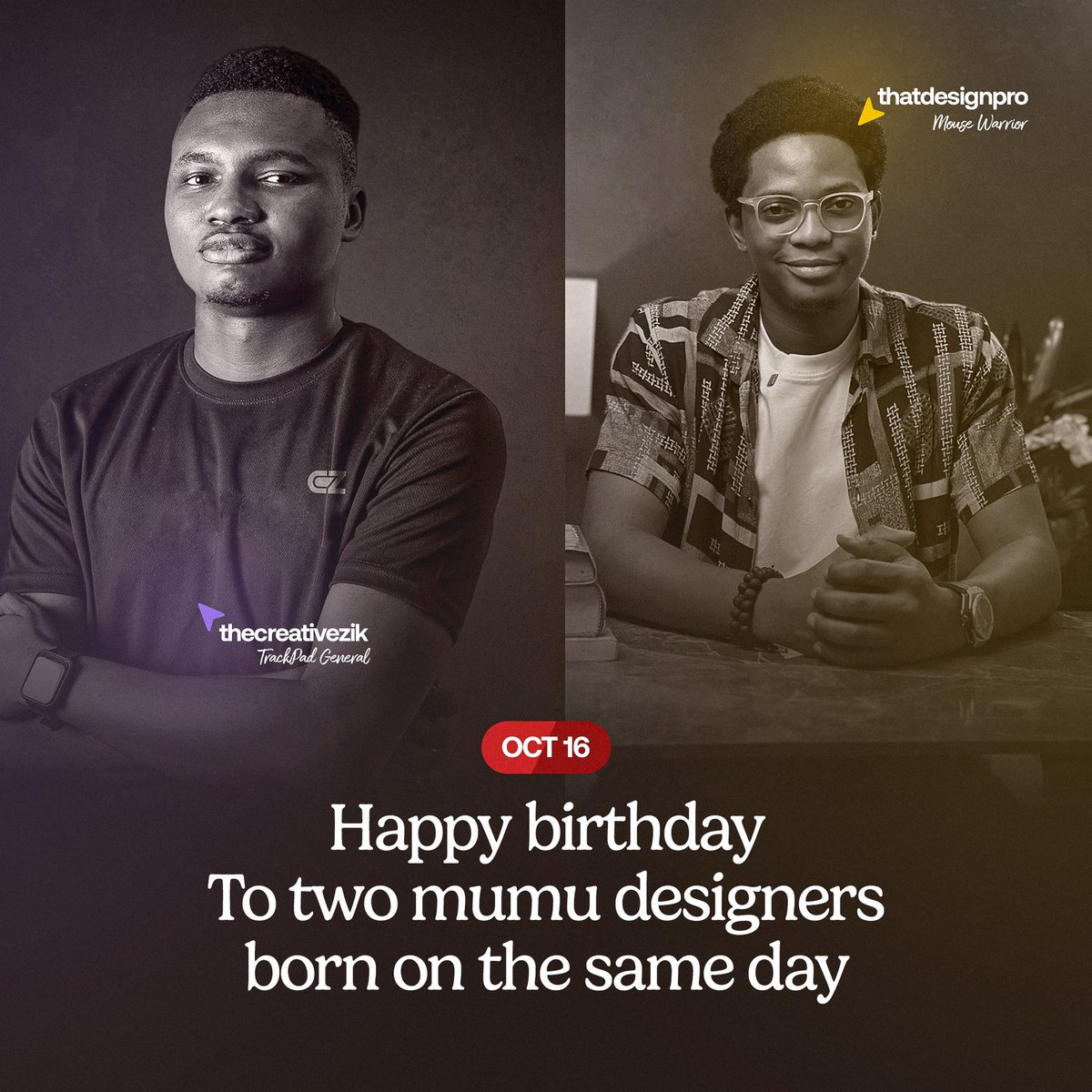 Happy birthday to us 🎉🎉 
I dey share birthday with a Mouse Warrior...Chai

cc: <a href="/thatdesignpro/">That Design Pro</a>
