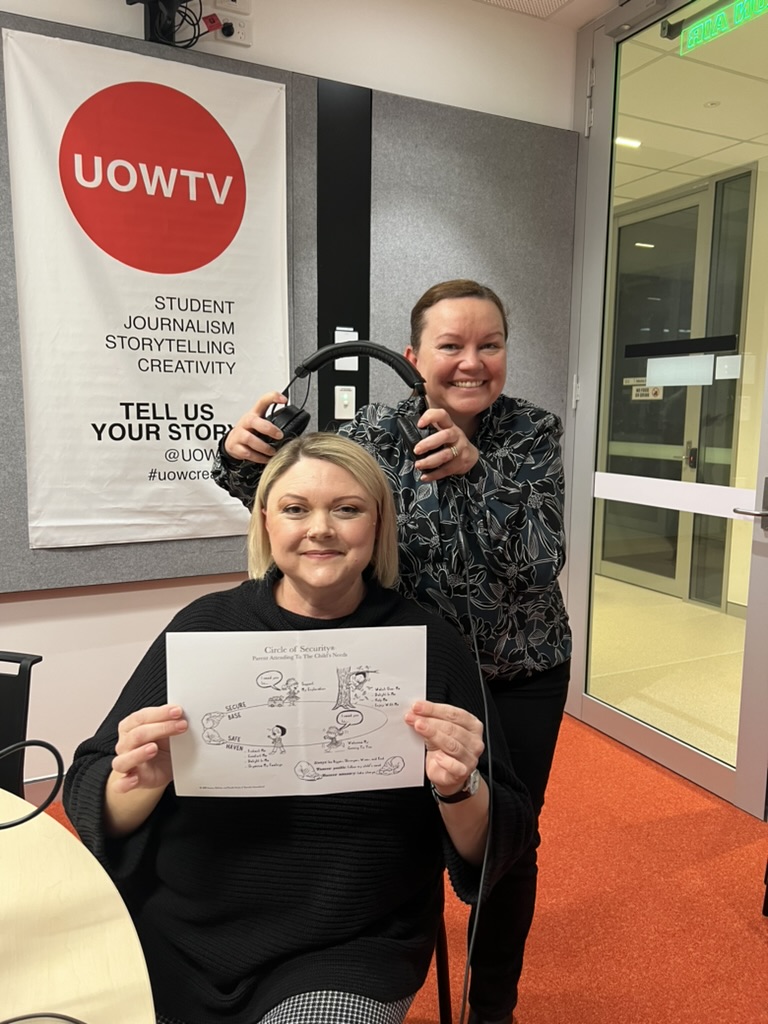 UOWTV (@uowtv) on Twitter photo Tune in to Radio U from 1:30pm today for Episode 19 of the <a href="/UOWEarlyStart/">UOW Early Start</a> Expert Insight Podcast. This week <a href="/lkervin/">Lisa Kervin</a> invited Kate Stevenson from the Early Start Partnership team to continue discussions around Circle of Security. #UOWTV #thisisUOW #UOWCreative #earlystart #podcast Tune in to Radio U from 1:30pm today for Episode 19 of the <a href="/UOWEarlyStart/">UOW Early Start</a> Expert Insight Podcast. This week <a href="/lkervin/">Lisa Kervin</a> invited Kate Stevenson from the Early Start Partnership team to continue discussions around Circle of Security. #UOWTV #thisisUOW #UOWCreative #earlystart #podcast