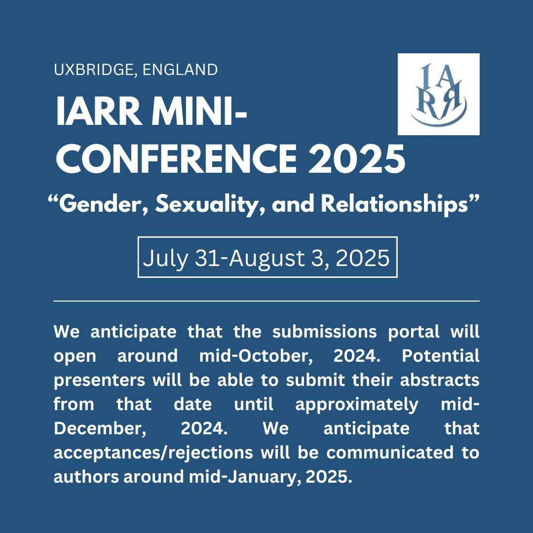 Check out iarrconferences.com for updates on IARR's Mini-Conference in 2025!