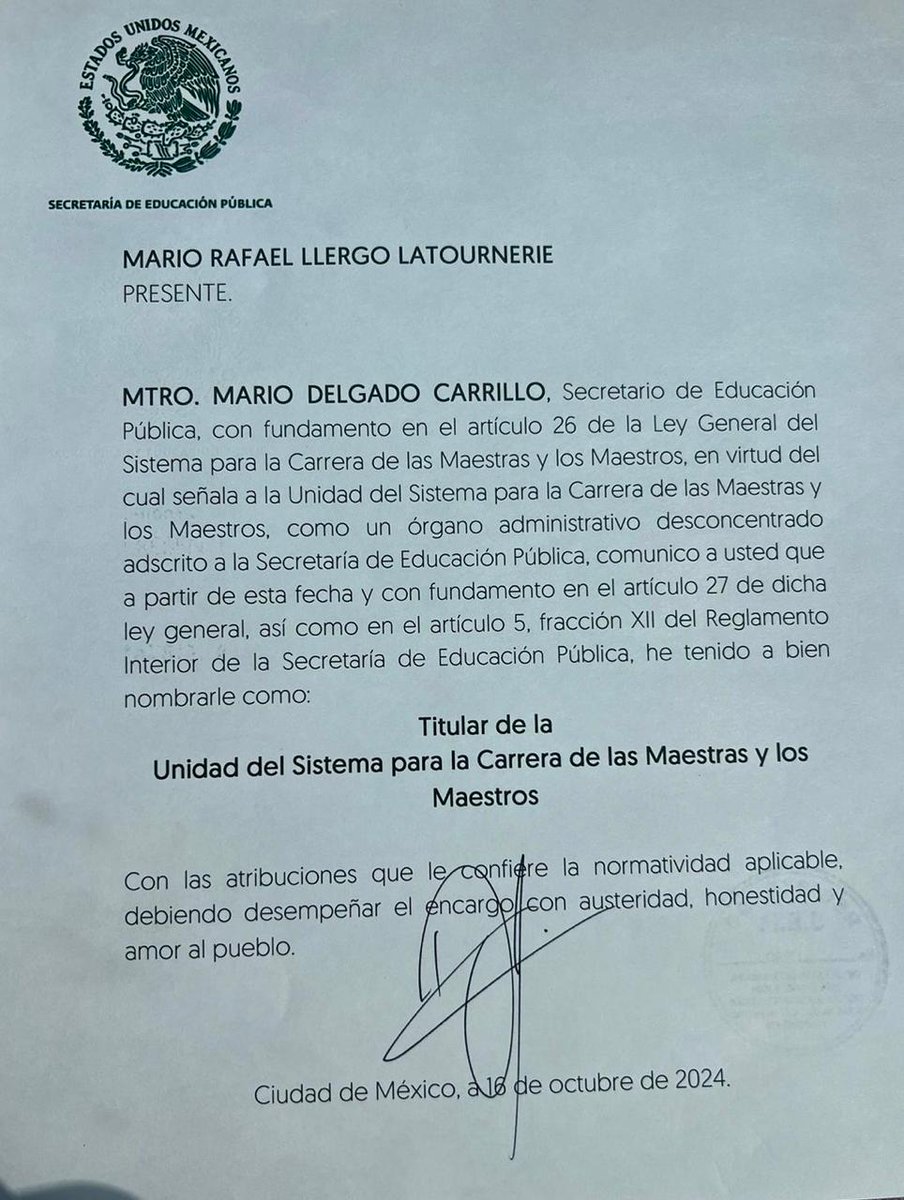HectorHGutierre's tweet photo. Felicito a mi gran amigo, excelente conciliador y hombre de palabra; ex diputado federal de @PartidoMorenaMx y ex representante en el @INEMexico @mariollergo por su designación como Titular de la USICAMM de la @SEP_mx

Sé que cumplirás ese encargo como siempre con eficiencia! https://t.co/ClAFRjE96J