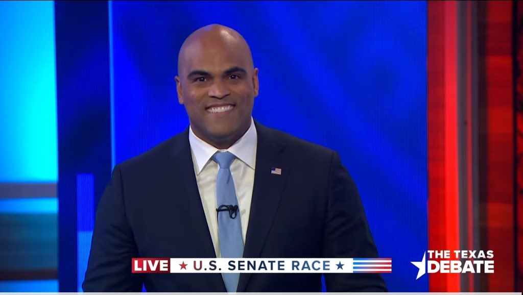 “When 30 million Texans were relying on a Senator spring into action – Ted Cruz went to Cancun. That's who he is. If you give me the chance to be your U.S. Senator, I'll never abandon you. " -- <a href="/ColinAllredTX/">Colin Allred</a> #TXSenateDebate 

Join our fight at txoffense.com 🗳️