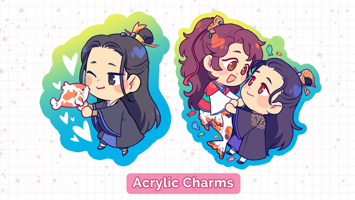 Now you can get "semi" human Li Yu form! Preorders end on Tuesday October 17 but leftovers will continue selling afterwards. Thank you so much for the amazing love on this charm<3
Get them here: furanstore.etsy.com/listing/174291…

#DisabledTyrantsBelovedPetFish #残疾暴君的掌心鱼宠 #dtppf