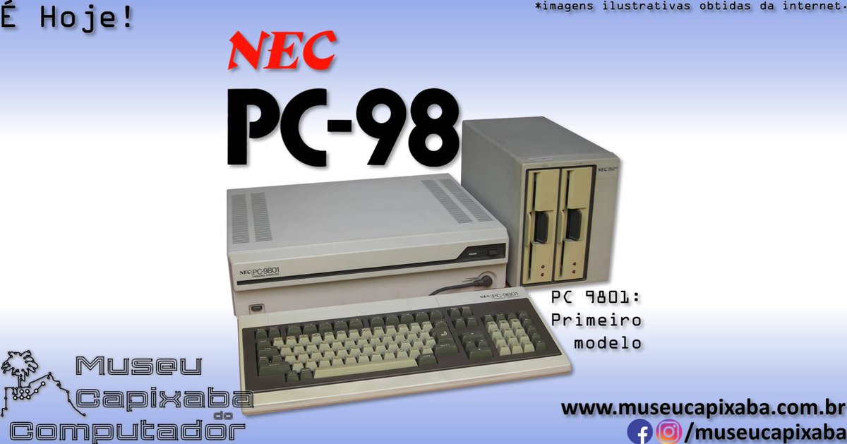 museucapixaba's tweet photo. É hoje! O microcomputador NEC PC-98 de 1982
+em https://t.co/f9BsFdmYPF
#MuseuCapixaba #mcc #éhoje #museu #NEC #NECPC98 #i8086 #DOSV #Epson #FMTowns #Fujitsu #IBMPC #Intel #Microsoft #MSDOS #MSX #PC6001 #PC8001 #PC8801 #PC9800 #Sharp #Toshiba #SharpX1 #X68000 https://t.co/BFn2UfXm74