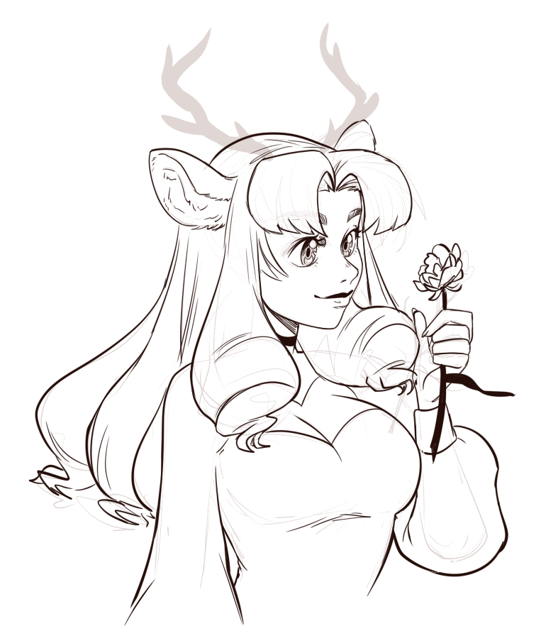 codafex's tweet image. remember when I used to make art regularly haha
here's an old sketch of my wonderful wife digit