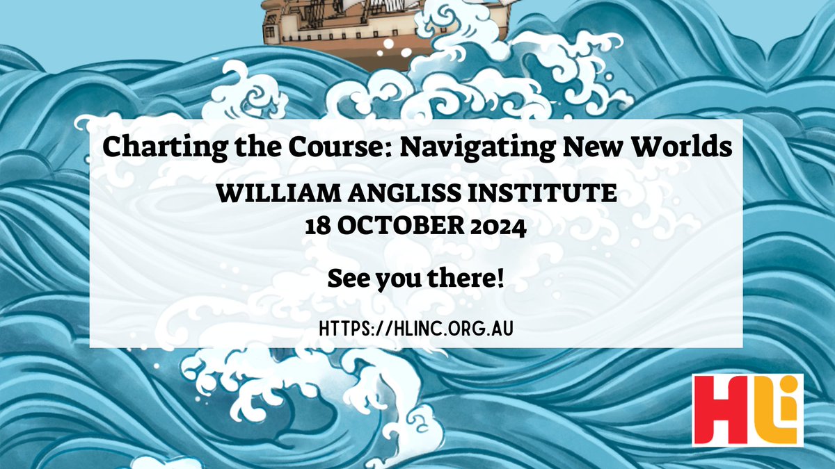 Land ho! 2 more days to HLi's 20th conference, Charting the Course: Navigating New Worlds! Remember to tag your conference posts with #HLi2024

Delegates - check your email for important conference information. 
Note: The AGM will be held at 1.10pm and is open to all HLi members.