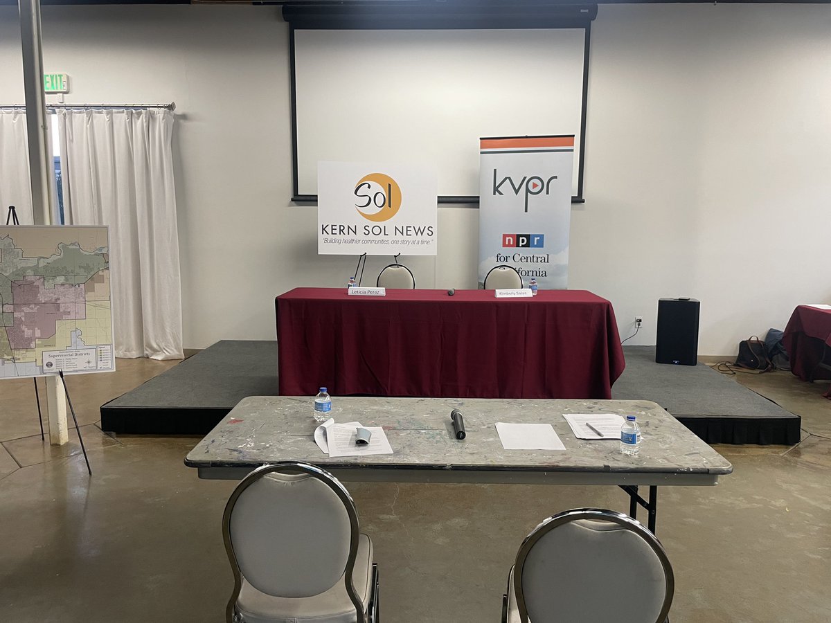 Happening soon in Bakersfield: <a href="/KVPR/">KVPR</a> and <a href="/KernSolNews/">Kern Sol News</a> join for a debate for Kern County District 5 Supervisor. #Election2024
