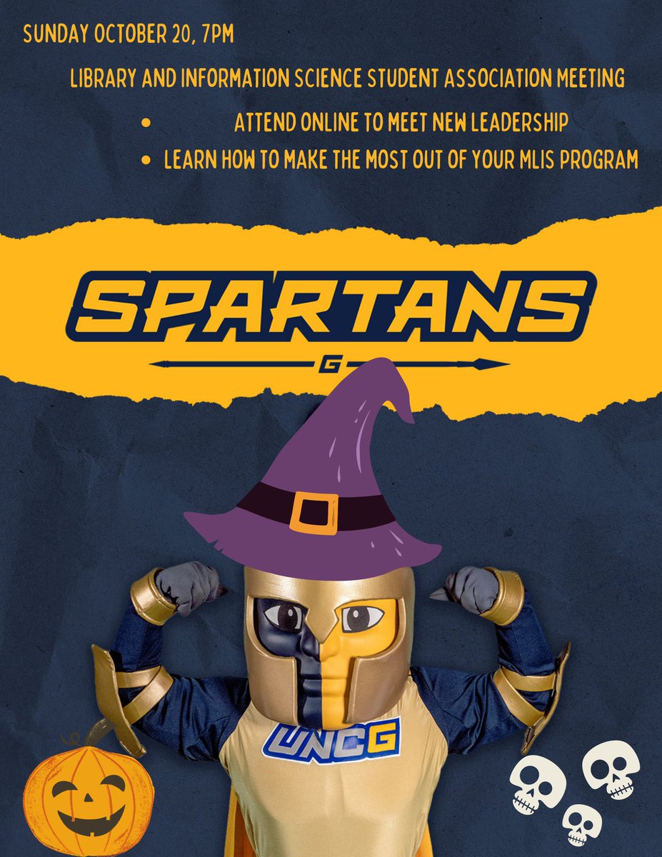 Check your UNCG email or the LISSA page for the teams meeting link! Don't miss our next Meeting on 10/20 at 7pm!
Meet new leaders, and learn how to make the most out of your MLIS program!