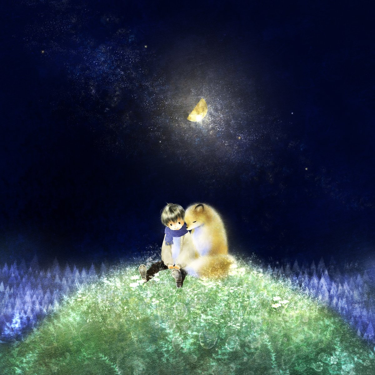 ForestStoryTime's tweet photo. ムダじゃないよ。

そこを通ったから、ここにこれたんだ。

#きょうのお月さま🌛 https://t.co/uLRwUAYnTP