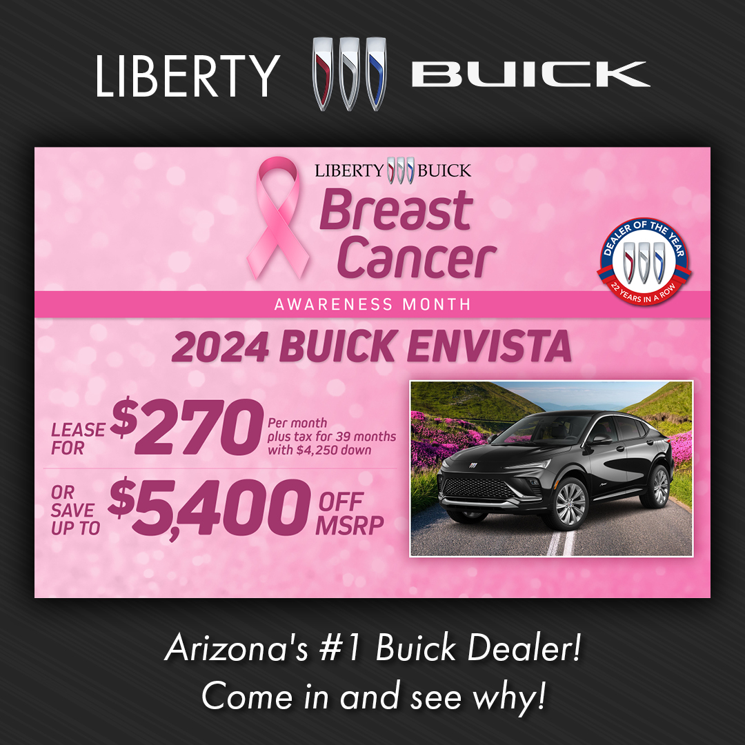 Upgrade your drive! Lease the 2024 Envista for $270/mo + tax for 39 mos with $4,250 down or save up to $5,400! You can also get 0.9% APR for 36 mos on 2024 models. 💥 #BuickEnvista2024 #LeaseTheDream #BuickLife

Shop For Yours at 👉 p1.tt/4fBuBz6
