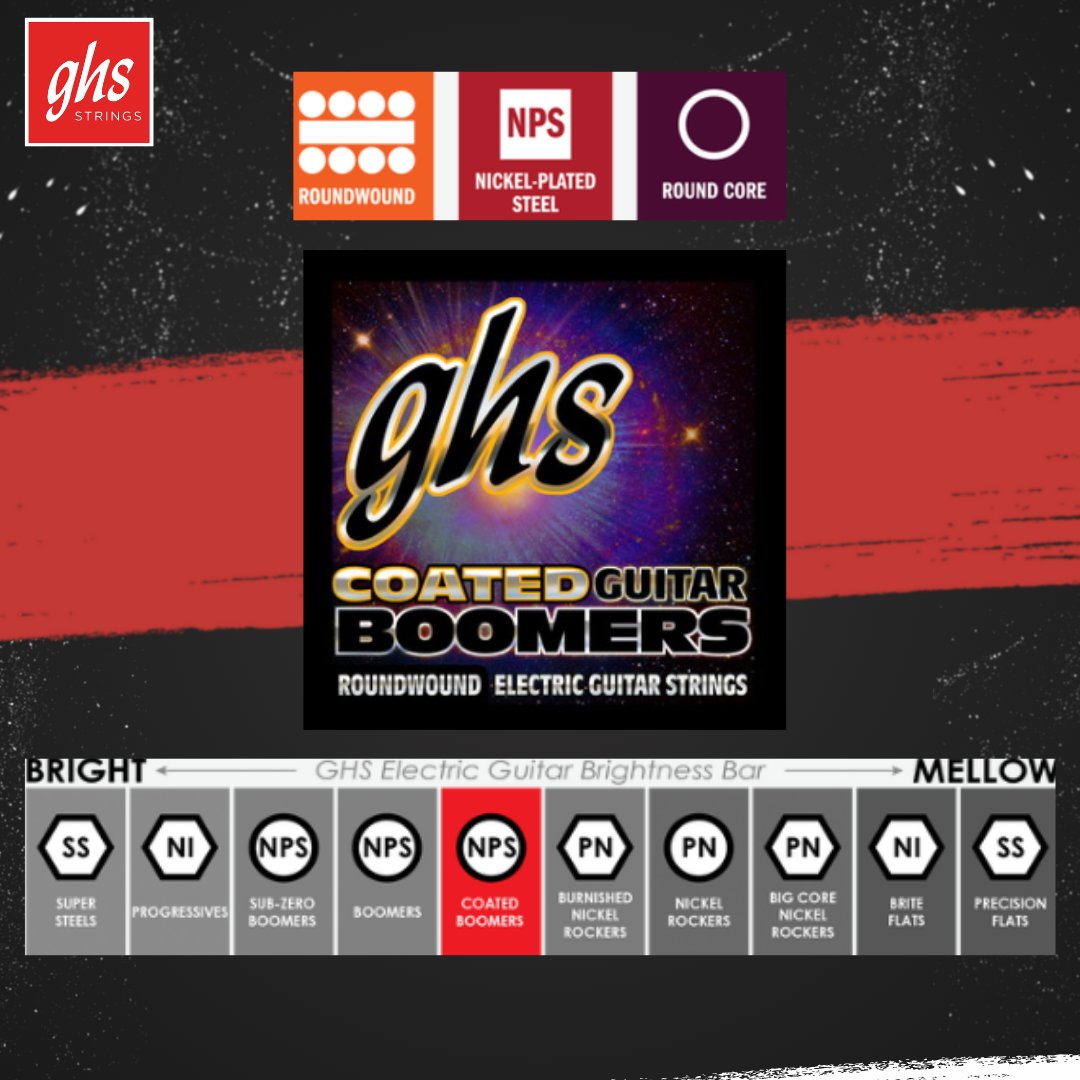 Love the classic Boomers® tone but want longer-lasting strings? 🎸 Our Coated Boomers® give you just that—crisp sound and smooth feel without the dullness. Play longer, sound better, and let your guitar sing!  🔗 Head to our website and check them out! #GHSStrings #CoatedBoomers
