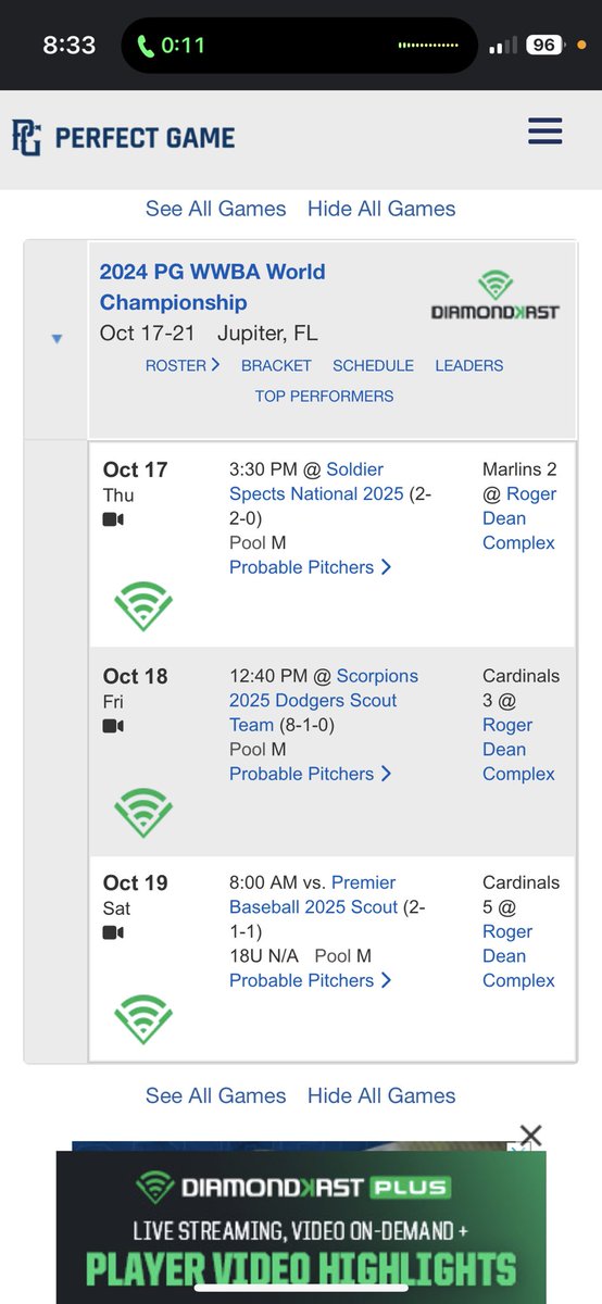 My schedule for WWBA in Jupiter Florida this weekend. <a href="/coachrob16/">Robby Gilbert</a> <a href="/MikeEwingRSA/">Mike Ewing</a> @BBUncommitted <a href="/BUncommitted/">Baseball_Uncommitted</a> <a href="/CoachMossUAB/">Brad Moss</a> <a href="/DrewLaBounty/">Drew La Bounty</a>