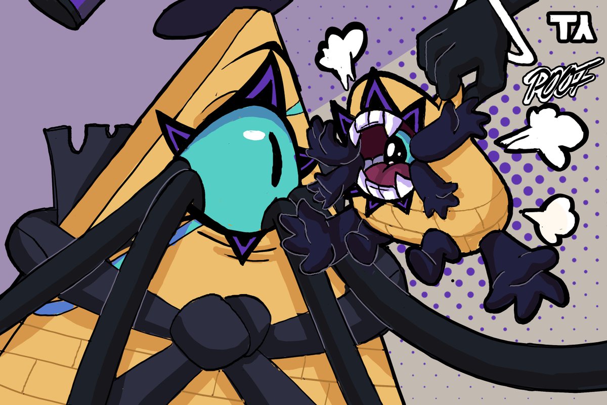 Cromerone001's tweet photo. I had this Idea in my head after I saw the adopt baby Bill post so I had to doodle it.
#AnimosityAU #AnimosityBill #BabyBill #BillCipher #BookofBill #GravityFalls #gravityfallsbill #GravityfallsAU https://t.co/N7Jga4O92C