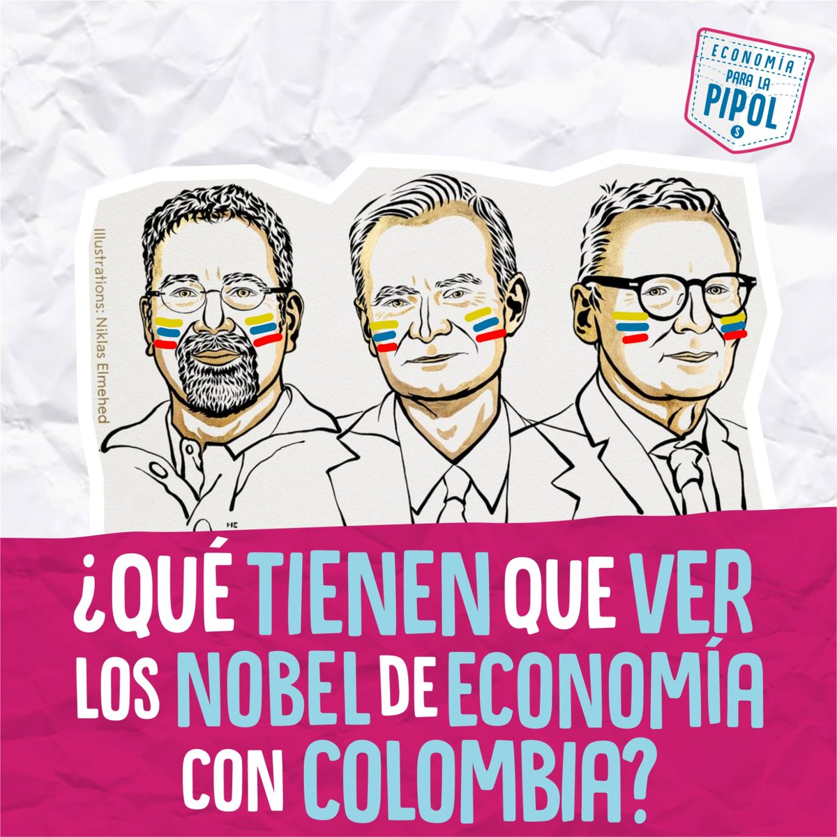 🎖️ Pipol, el premio Nobel de Economía (<a href="/NobelPrize/">The Nobel Prize</a>) lo ganaron tres profes de universidades gringas, pero Colombia 🇨🇴 lo sintió como propio, ¿por qué? Venga le cuento.