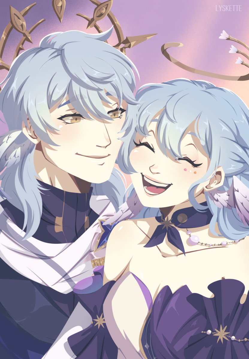Lyskette's tweet photo. Harmony Sibs 🥺

[#sunday #HonkaiStarRail #RobinHSR ] https://t.co/CbBC6EjRD8