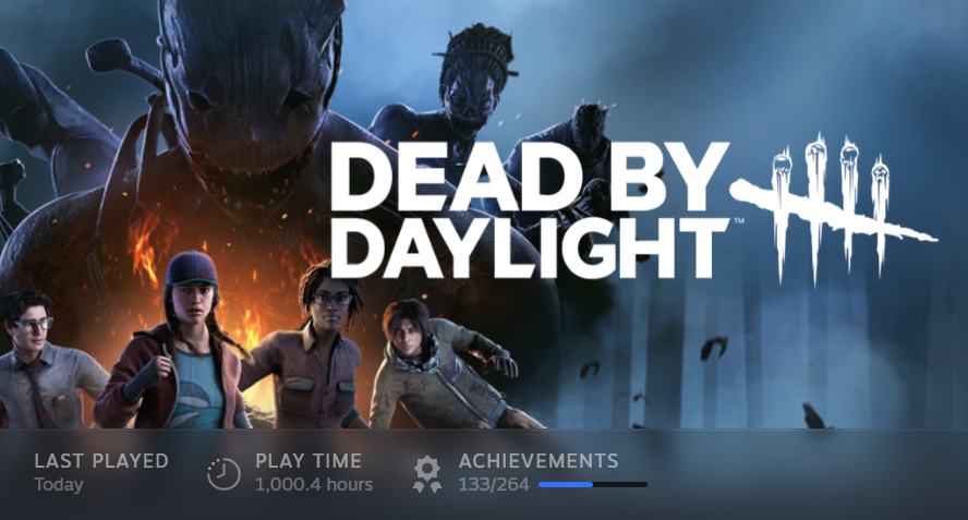 DannehSays's tweet photo. 1000 hours. I need more therapy.
#DeadByDaylight #DBD #PlsSendHelp https://t.co/x2HK9xJH4P