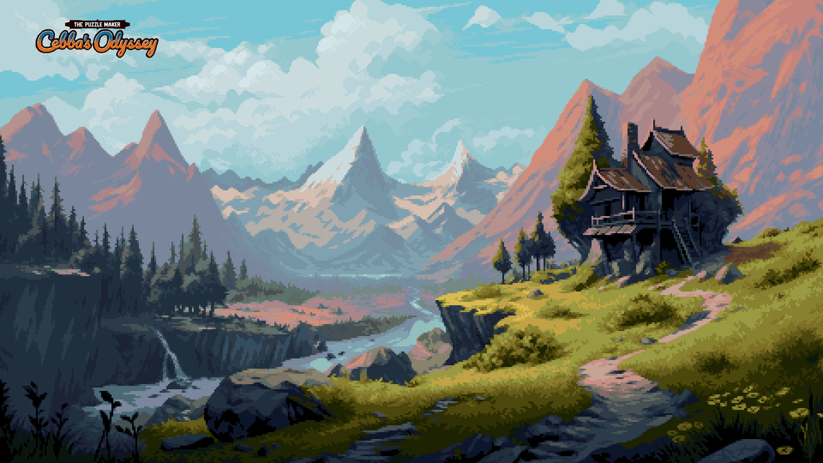 h3xmode's tweet image. Here is some artwork from the game The Puzzle Maker: Cebba's Odyssey. Please check out the game on Steam and follow @PuzzleMakerGame #pixelart