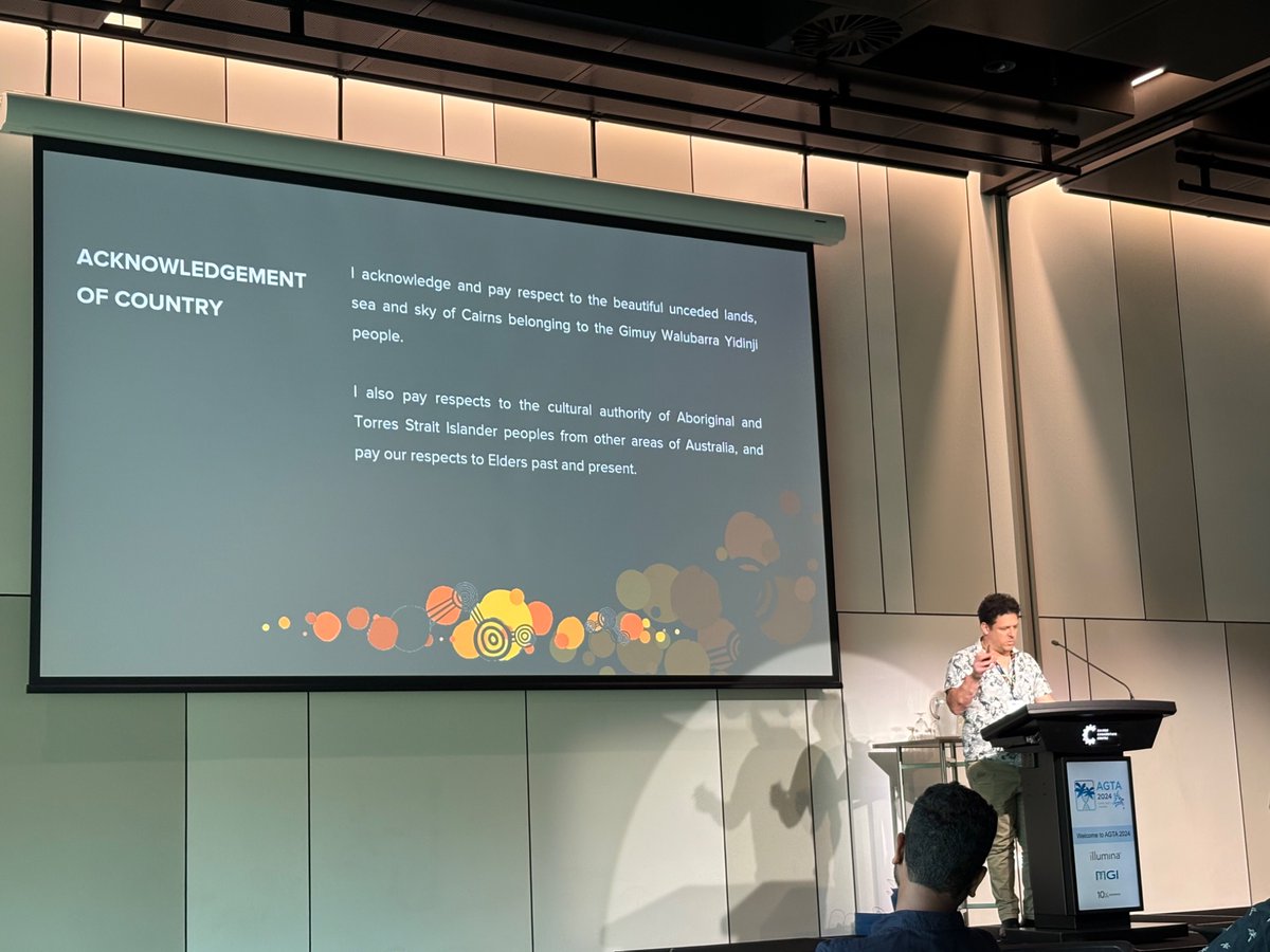 #AGTA24 save the best for last - <a href="/wessidepraxis/">Jimmy Breen</a> providing insight into indigenous Australian genomics
